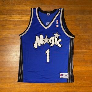Vintage Orlando Magic Tracy McGrady #1 Basketball Jersey Champion Size L 44